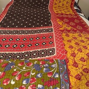 K1 Twin Size Kantha Quilt